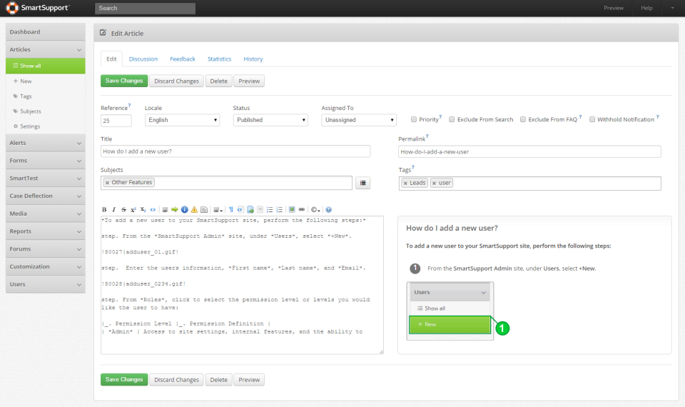 screenshot of Enghouse eKMS